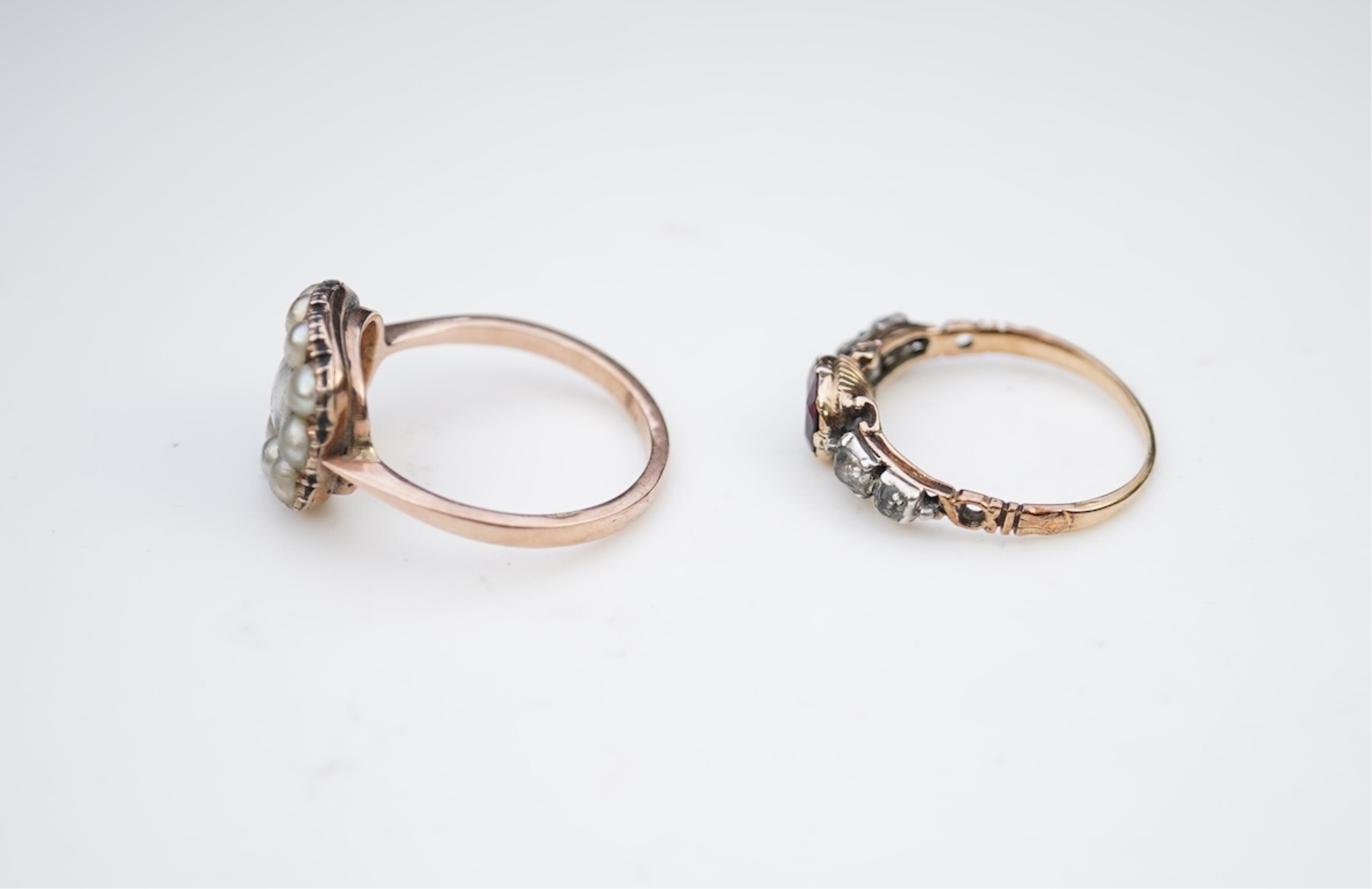 Two rings, 19th century